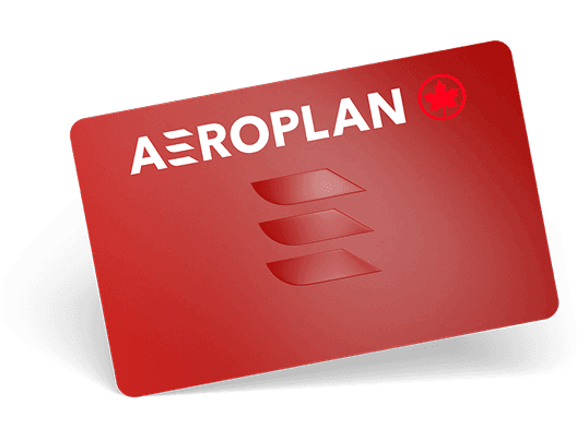 Carte de fidélité Aéroplan.