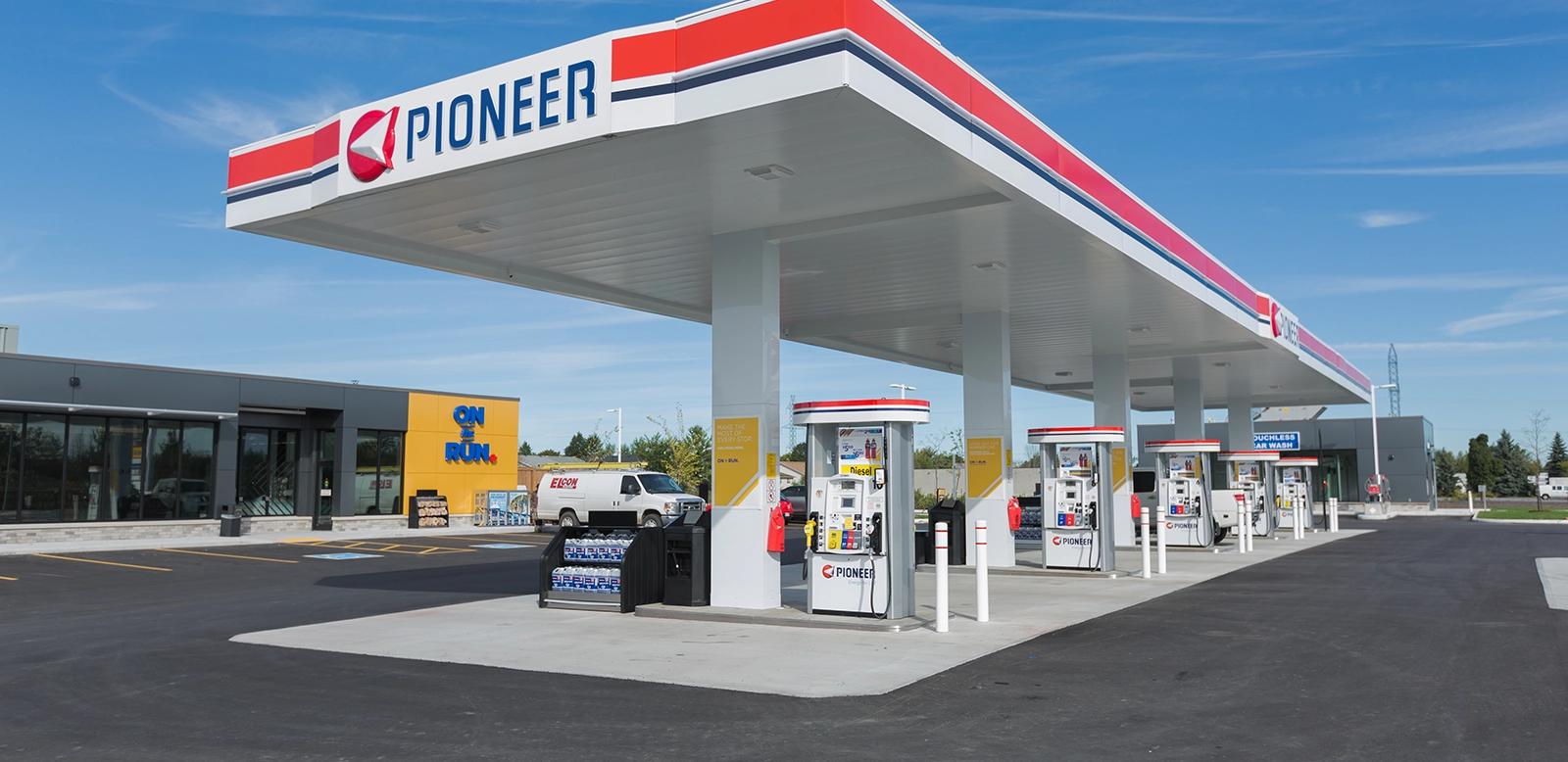 Pioneer gas station.