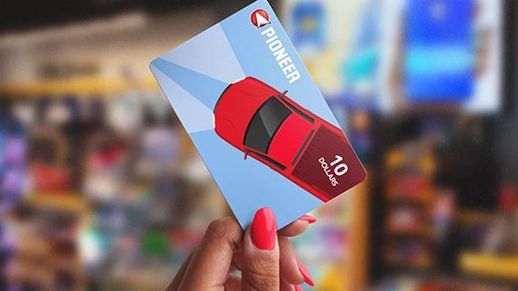 Carte-cadeau Pioneer.