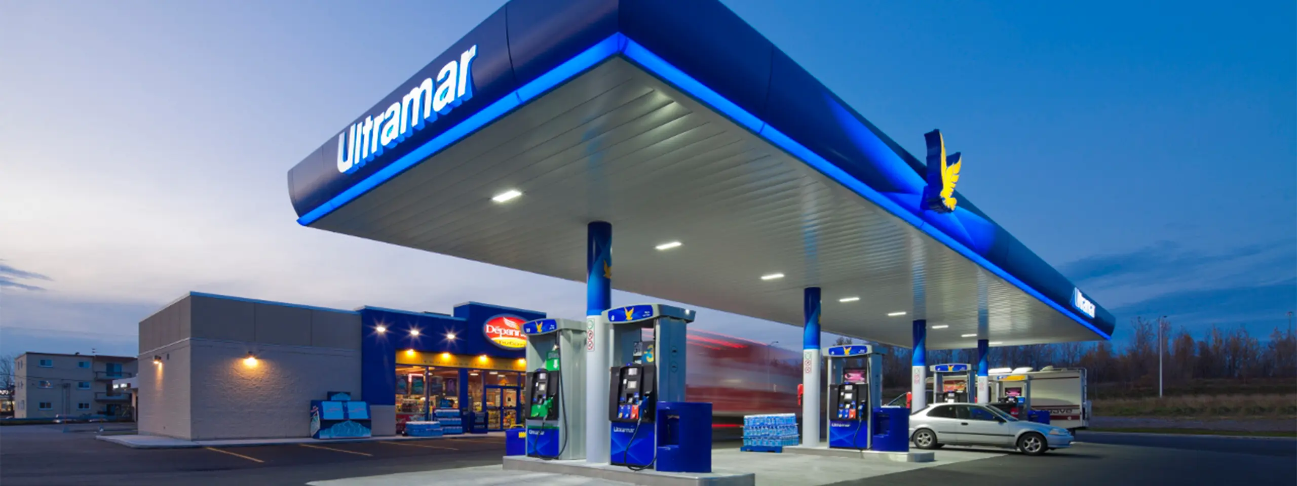 Ultramar gas station.